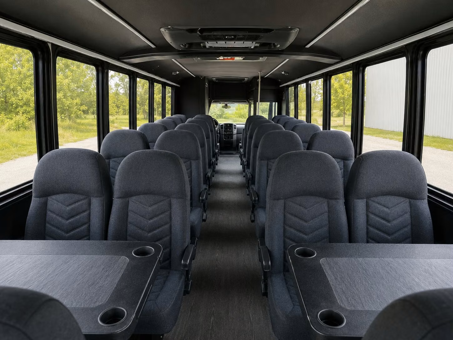 15 passenger minibus inside