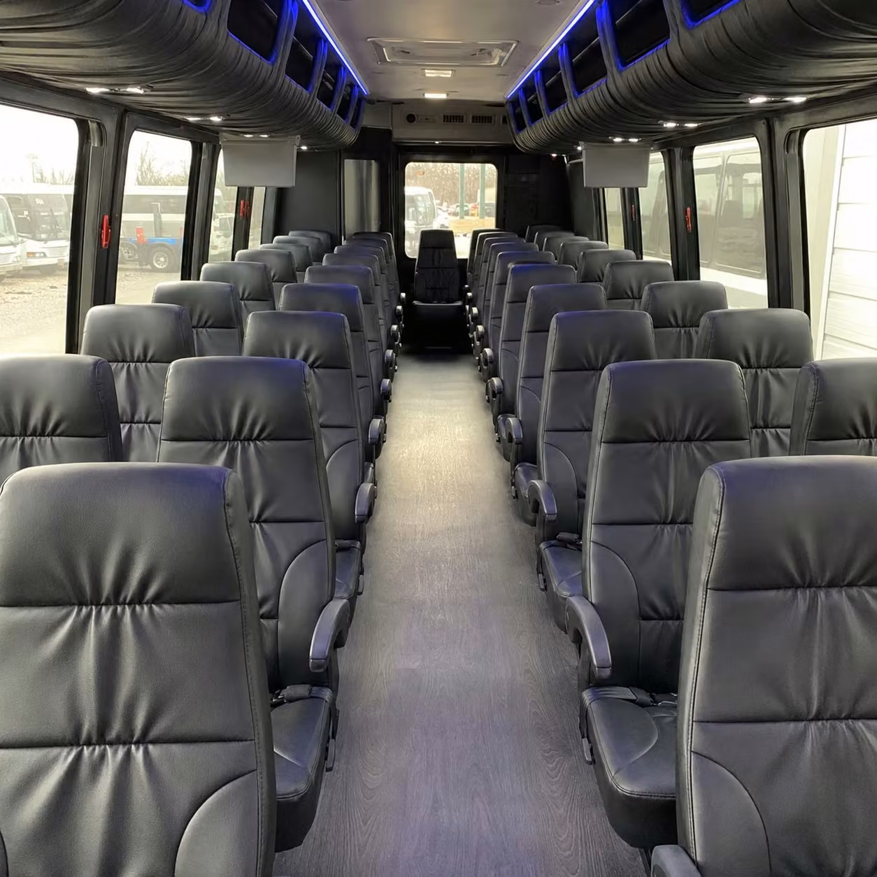 28 passenger minibus interior