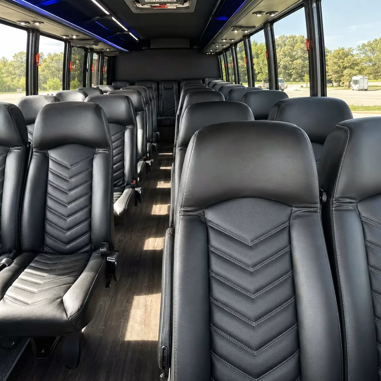 30 passenger minibus inside