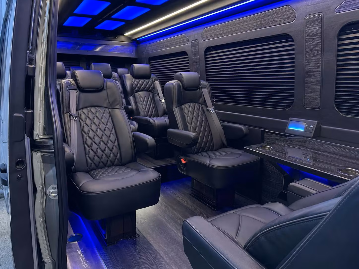 sprinter van transportation for groups and events across buffalo